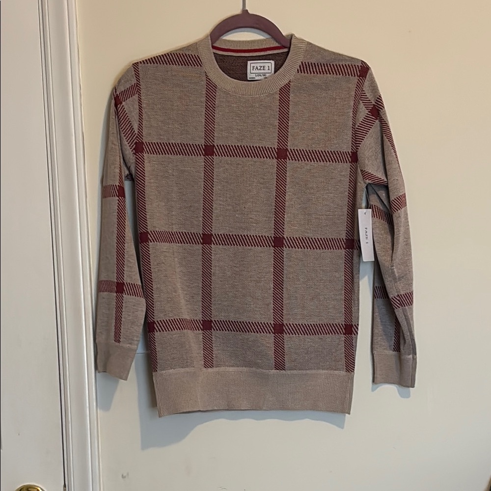 Kid’s Beige and Red Sweater